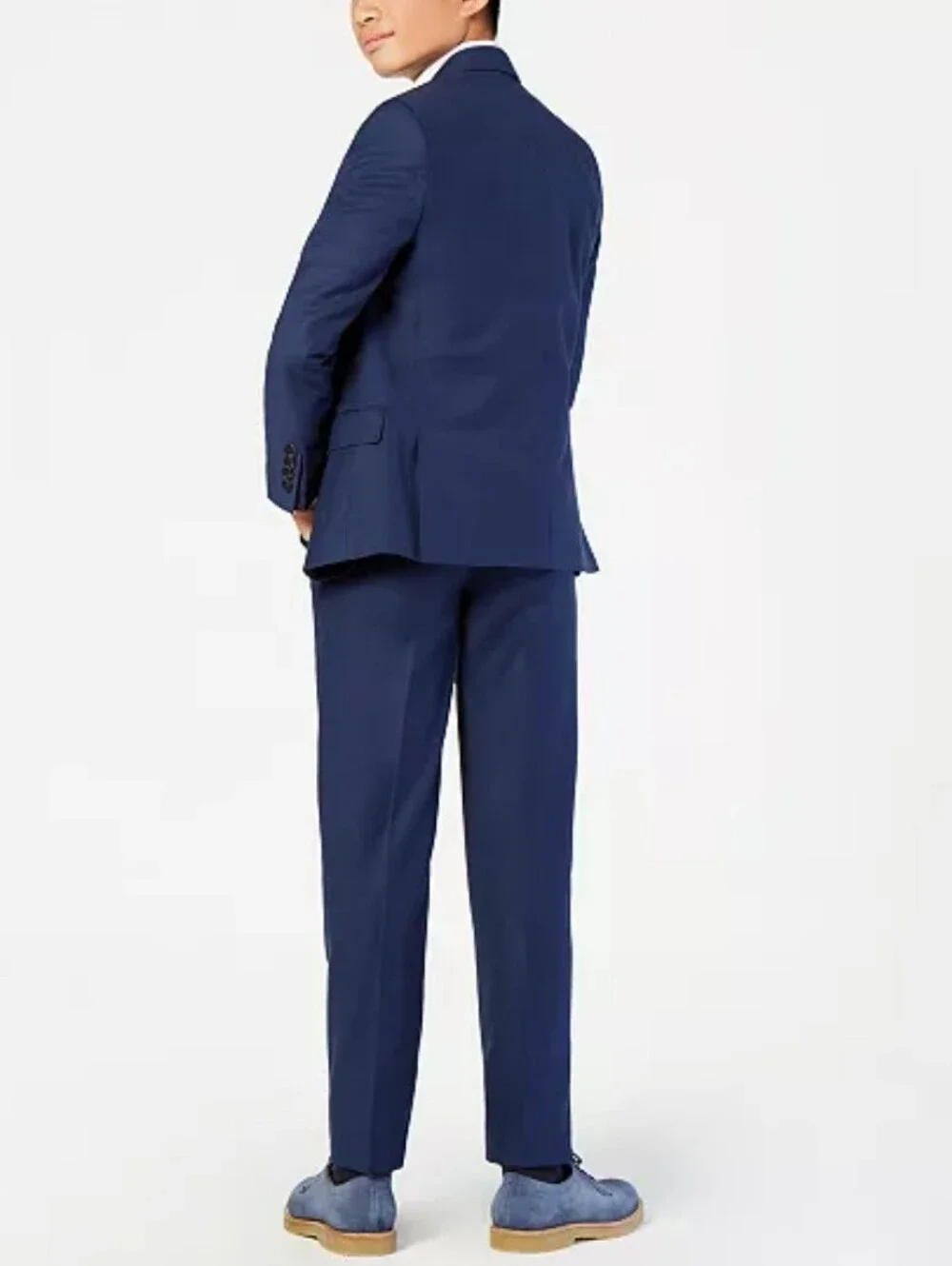 Calvin Klein Boys Blue Suit Set. Jacket size 12 Regular. Slacks size 10 Regular.